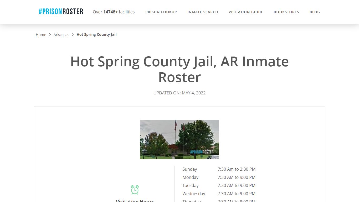 Hot Spring County Jail, AR Inmate Roster